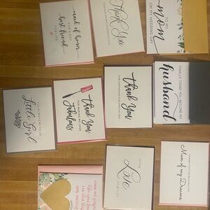 Assorted Thank You and Wedding Cards